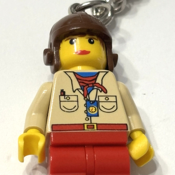 Vtg Lego Minifigure Adventurers Orient Expedition Pippin Reed Helmet Key Chain - Picture 9 of 10